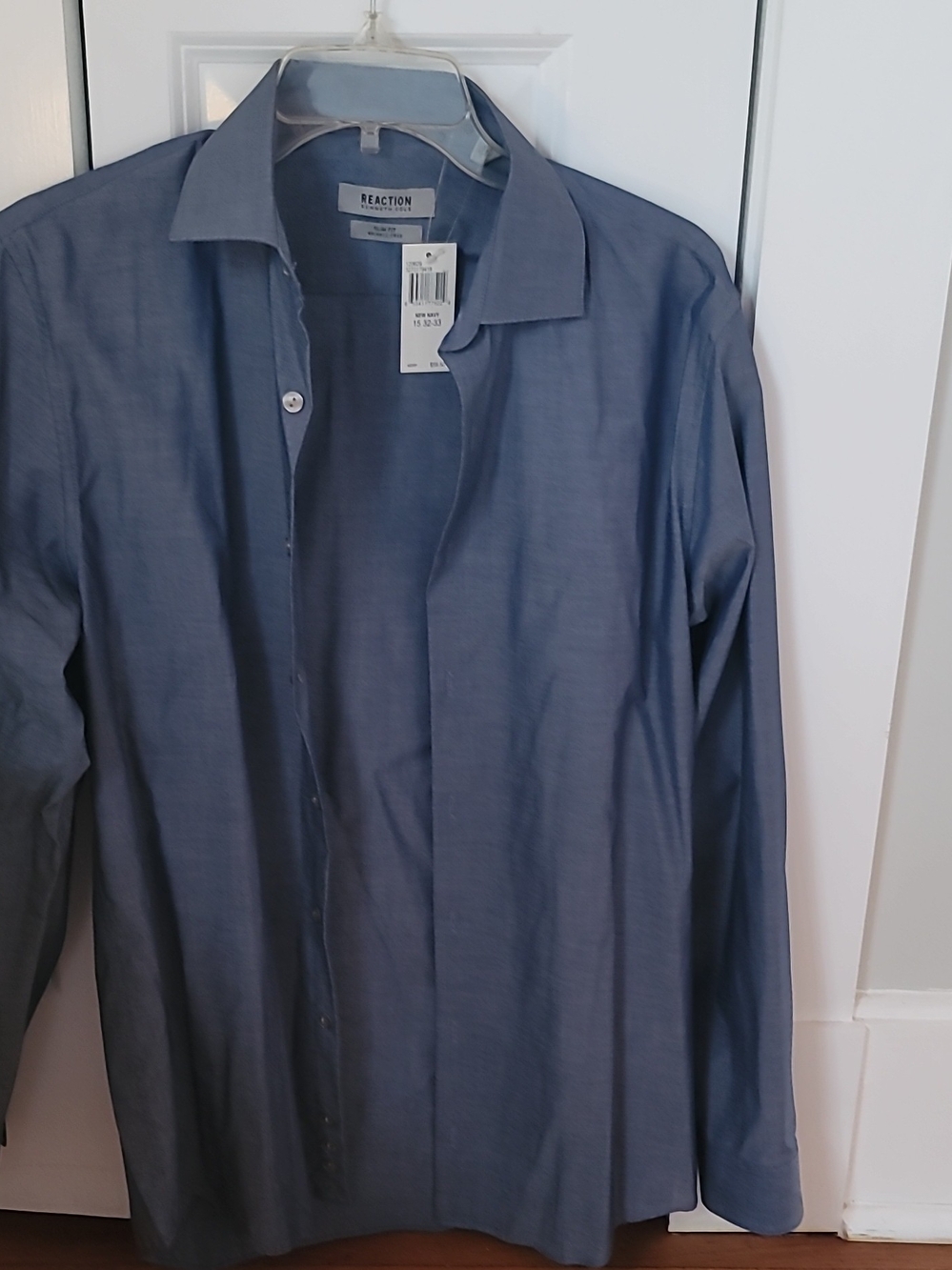 Kenneth Cole Reaction Men's Slate Blue Dress Shirt